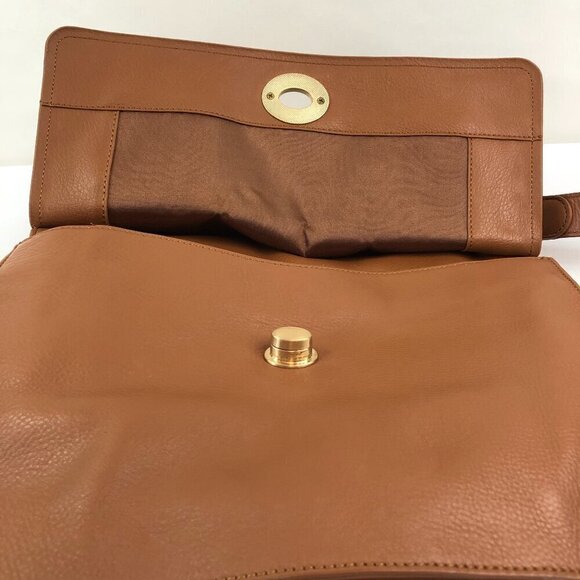 Clements Rebeiro Black - Brown Leather Crossbody Purse - Picture 5 of 10